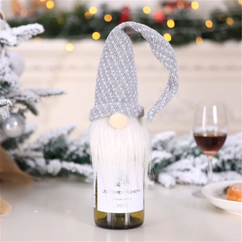 2022 New Year Christmas Decoration Faceless Doll Red Wine Bottle Set Navidad Merry Christmas Christmas Table Decoration Xmas 
2022 New Year Christmas Decoration Faceless Doll Red Wine Bottle Set Navidad Merry Christmas Christmas Table Decoration Xmas