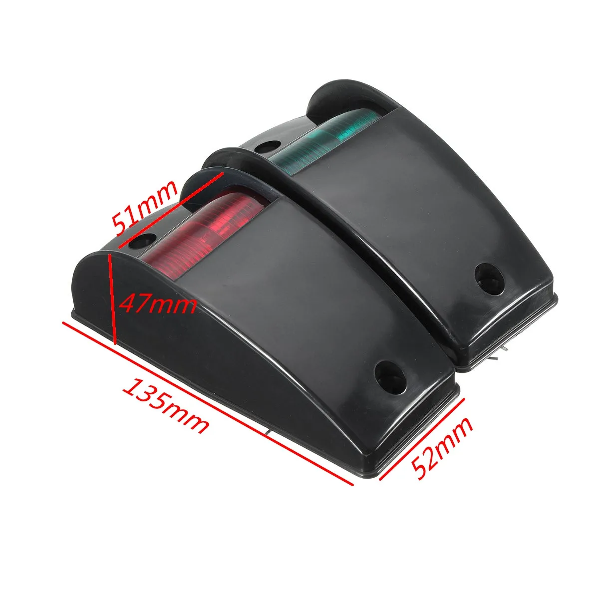 Pair Car Navigation Lights Port Starboard Black White Housing Boat Lamp 12v DC
Pair Car Navigation Lights Port Starboard Black White Housing Boat Lamp 12v DC