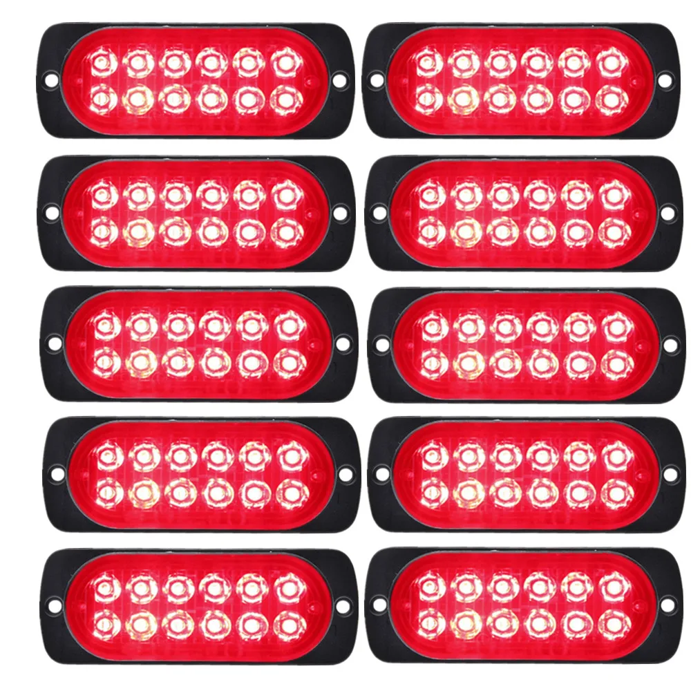 10PCS Red Strobe LED Truck Lights 12v LED Emergency Light 24v Beacon Hazard Flash Lights Grill Strobe Light Truck Warning Light
10PCS Red Strobe LED Truck Lights 12v LED Emergency Light 24v Beacon Hazard Flash Lights Grill Strobe Light Truck Warning Light