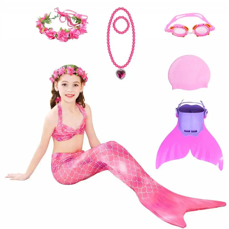 Girls Swimmable Mermaid Tails Cosplay With Bikini Bathing Suit Swimming Mermaid Tail With Or No Monofin Halloween Costume
Girls Swimmable Mermaid Tails Cosplay With Bikini Bathing Suit Swimming Mermaid Tail With Or No Monofin Halloween Costume