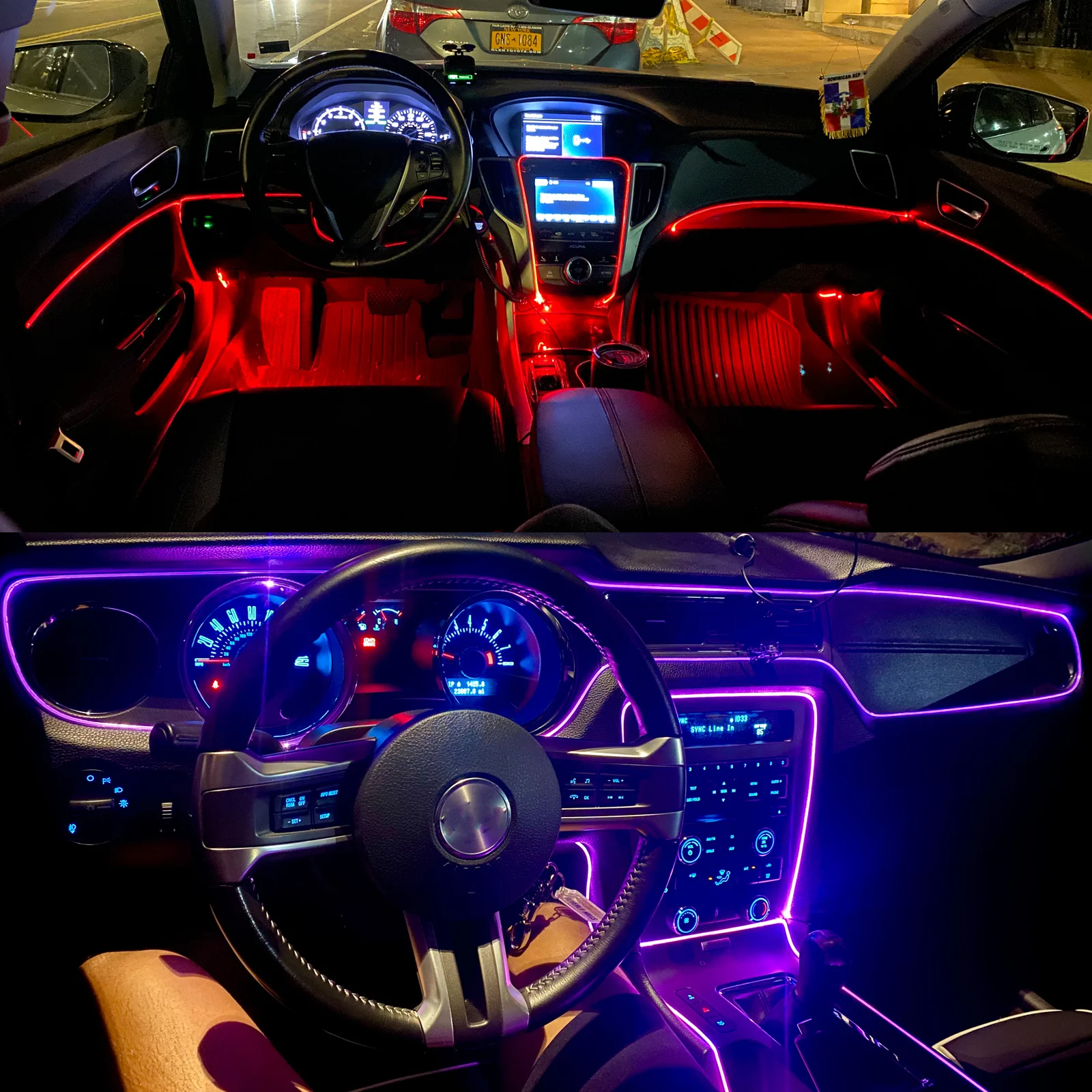 Светодиодсветильник ленсветильник для салона автомобиля Ford Ranger C-Max S-Max Focus ST 2 3