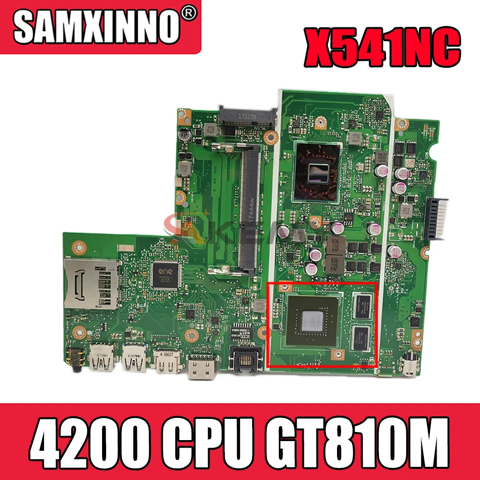 Akemy X541NC Laptop motherboard for ASUS X541NC original mainboard Pentium 4200 CPU GT810M
Akemy X541NC Laptop motherboard for ASUS X541NC original mainboard Pentium 4200 CPU GT810M