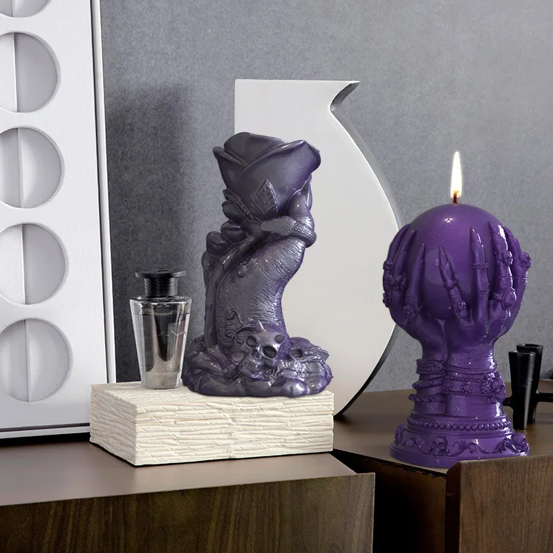 DIY Craft Casting Die 3D Witch Hand Shaped Soft Silicone Wax Stencil Multifunctional for Candle Decor Aromatherapy LI
DIY Craft Casting Die 3D Witch Hand Shaped Soft Silicone Wax Stencil Multifunctional for Candle Decor Aromatherapy LI
