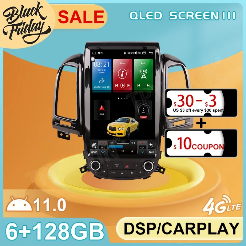 Android 11.0 6G+128GB Tesla Style For Hyundai Santafe 2006 2012 Car GPS Navigation Auto Radio Stereo Multimedia Player Head Unit
Android 11.0 6G+128GB Tesla Style For Hyundai Santafe 2006 2012 Car GPS Navigation Auto Radio Stereo Multimedia Player Head Unit