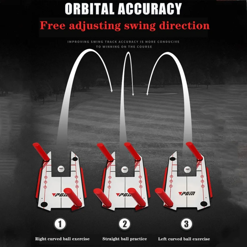 Golf 4 Red Speed Rods Mirror Golf Swing Trainer Shape Shots Swing Practice Mirror With Carry Bag