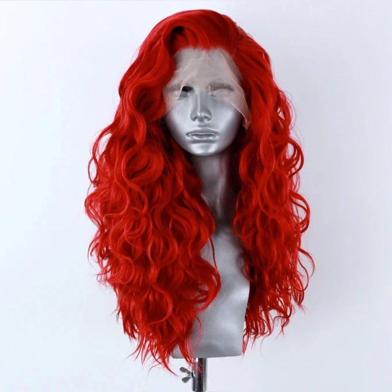 Cosplay Long Body Wave Red Synthetic Lace Front Wigs for Woman Heat Resistant Fiber Hair Natural Hairline Side Part Wigs
Cosplay Long Body Wave Red Synthetic Lace Front Wigs for Woman Heat Resistant Fiber Hair Natural Hairline Side Part Wigs