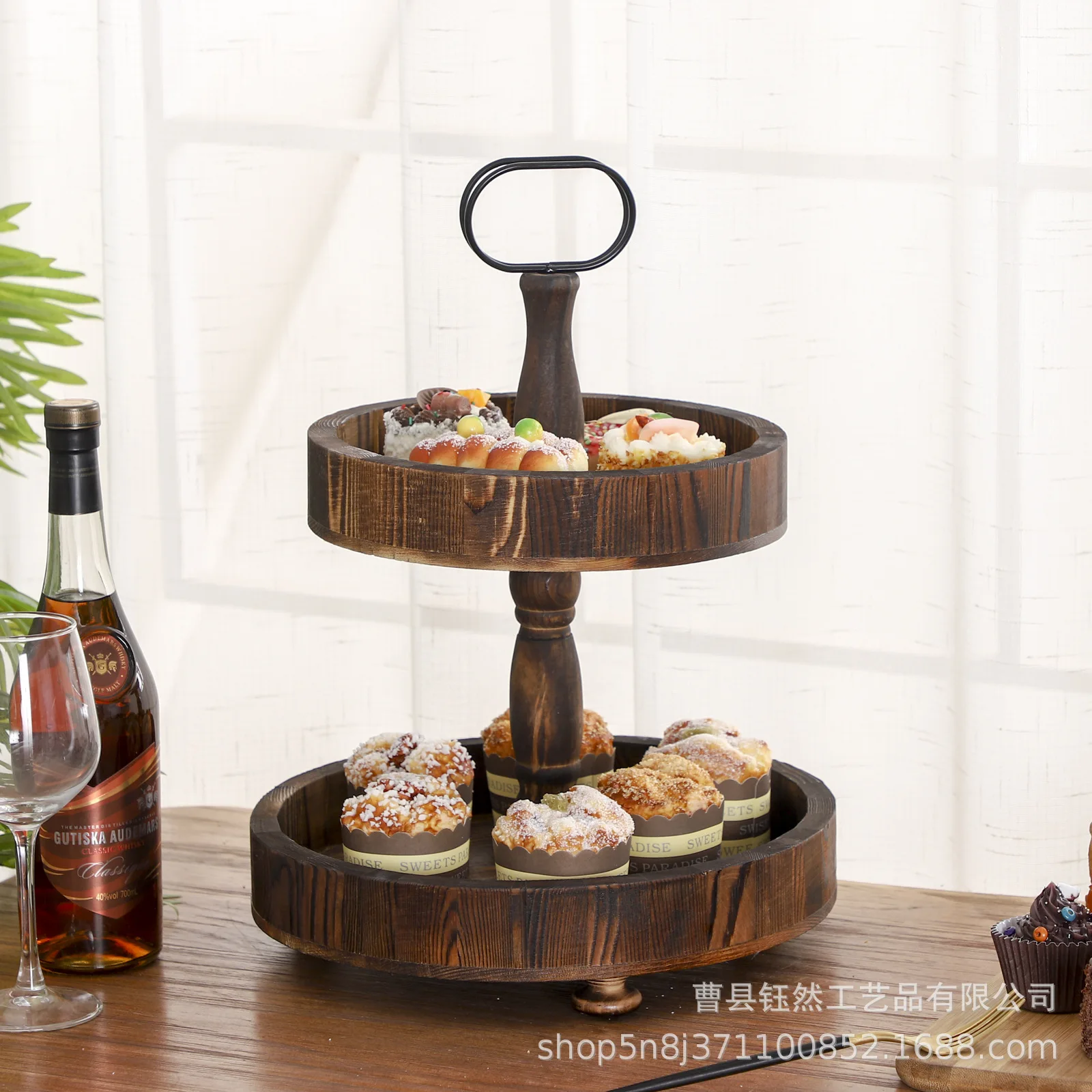 Double Layer Wooden Tray Dessert Fruit Candy Plate Photographic Prop Tray Wood Platters And Trays
Double Layer Wooden Tray Dessert Fruit Candy Plate Photographic Prop Tray Wood Platters And Trays