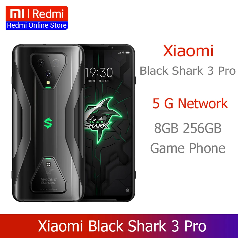 Новый оригинальный Xiaomi Black Shark 3 Pro 8 Гб 256 ГБ игровой телефон Snapdragon 865 Восьмиядерный