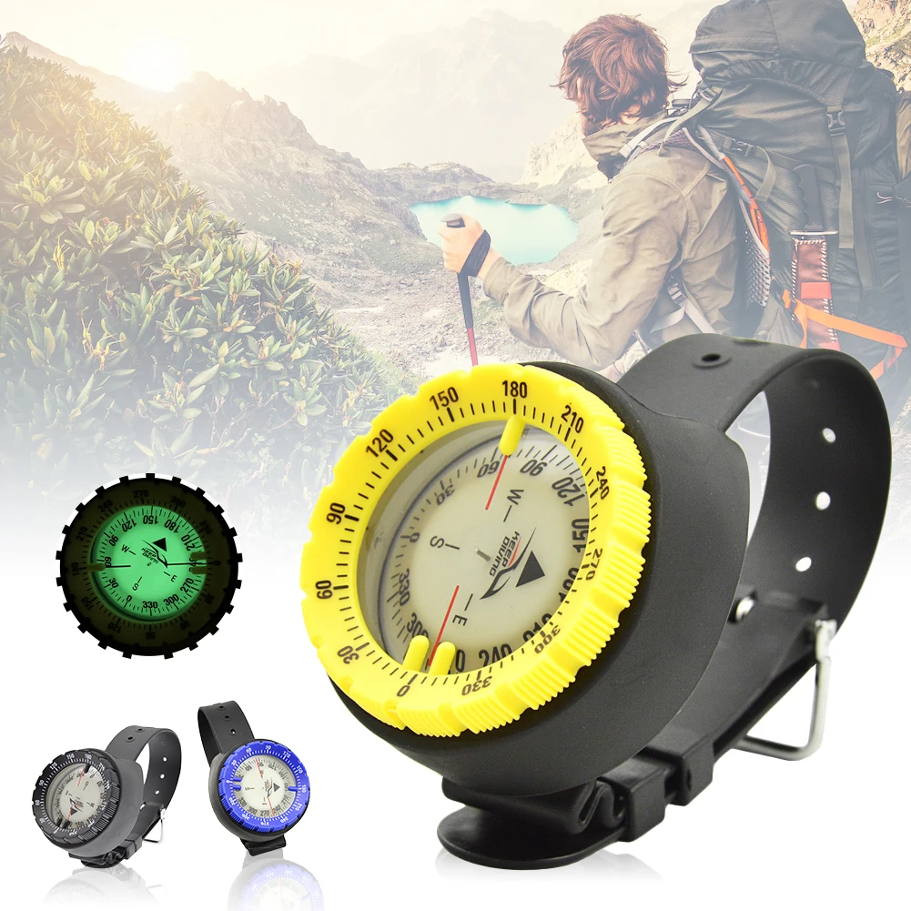 50m Underwater Wrist Compass Balanced Dive Compass Waterproof Luminous Dial Detachable Strap for Scuba Diving Kayaking Outdoor
50m Underwater Wrist Compass Balanced Dive Compass Waterproof Luminous Dial Detachable Strap for Scuba Diving Kayaking Outdoor