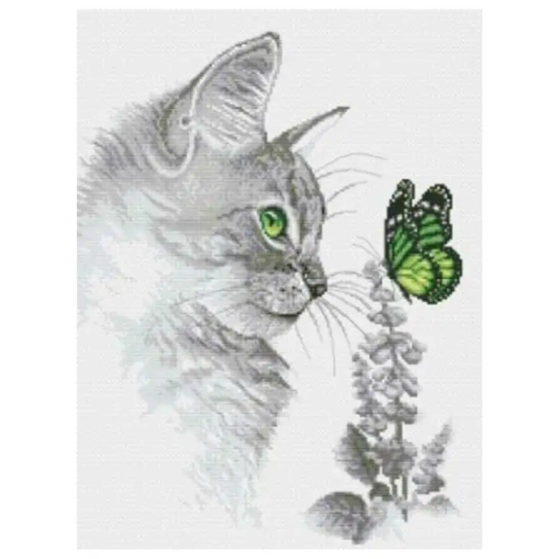 Staring cat patterns Counted Cross Stitch 11CT 14CT 18CT DIY Cross Stitch Kits Embroidery Needlework Sets
Staring cat patterns Counted Cross Stitch 11CT 14CT 18CT DIY Cross Stitch Kits Embroidery Needlework Sets