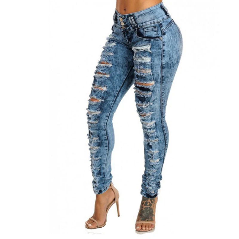 Pantalones Vaqueros De Tubo De Cintura Alta Para Mujer, Vaqueros Rasgados Azules Informales, Vaqueros Largos Ajustados
Pantalones Vaqueros De Tubo De Cintura Alta Para Mujer, Vaqueros Rasgados Azules Informales, Vaqueros Largos Ajustados