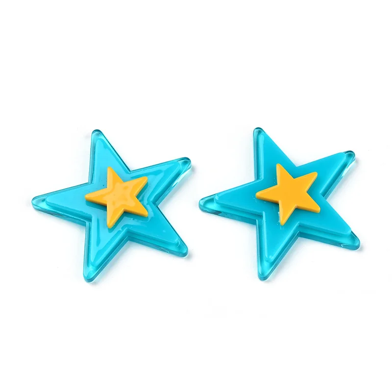6PCS/lot Acetate Three-dimensional Star Color Jewelry Accessories Hand Made Earrings Connectors DIY Pendant Components Charms
6PCS/lot Acetate Three-dimensional Star Color Jewelry Accessories Hand Made Earrings Connectors DIY Pendant Components Charms