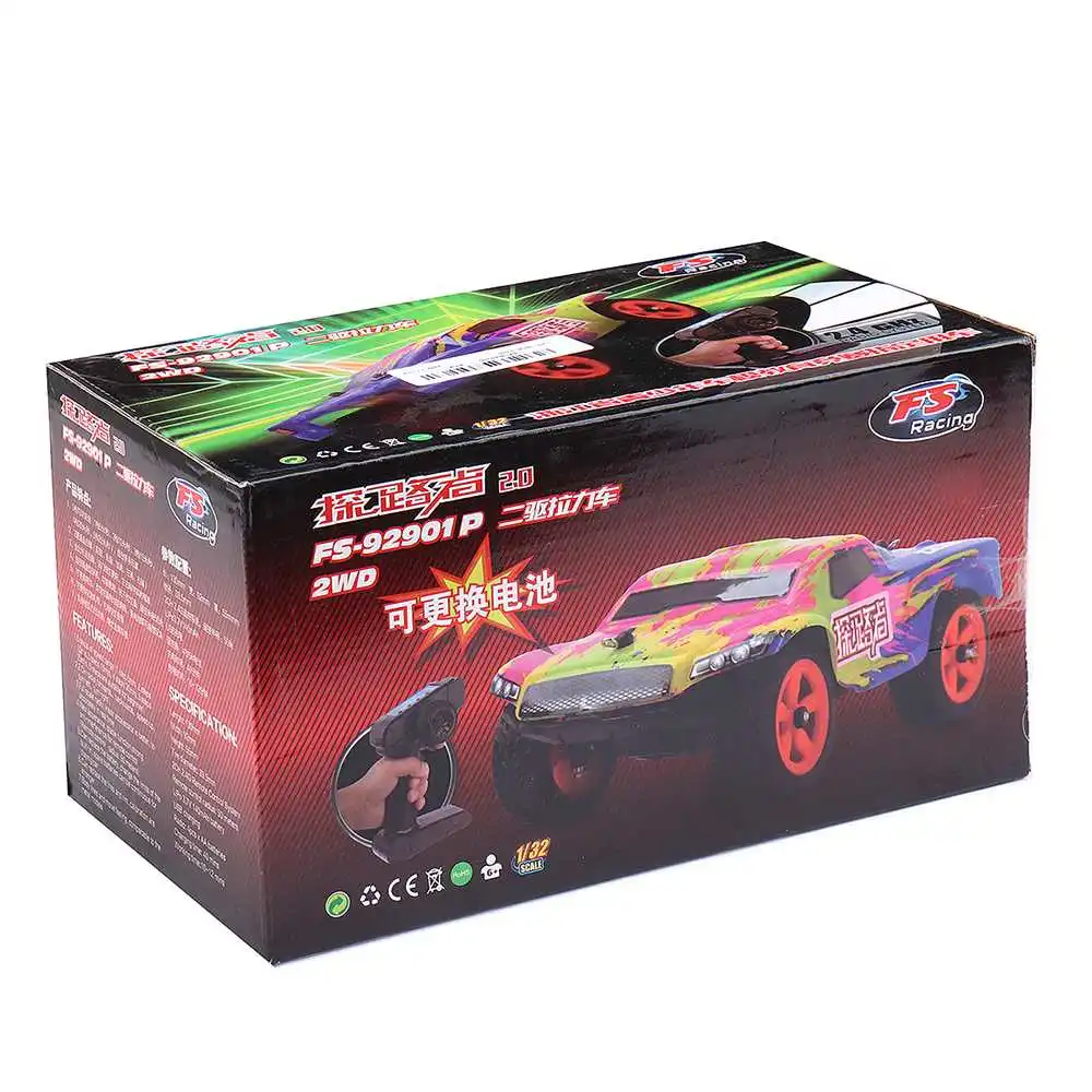 FS 92901 2.4G 2WD RC Car 1:32 Off-Road Car Racing Vehicle Radio Control Car Model 5 Speed Change Chirldren Toys for Children
FS 92901 2.4G 2WD RC Car 1:32 Off-Road Car Racing Vehicle Radio Control Car Model 5 Speed Change Chirldren Toys for Children