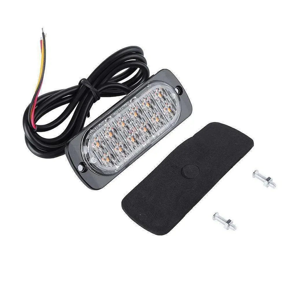 4pcs 12 Strobe Led Amber Hazard Beacon Emergency Flashing Side Marker Light Bars Turn Signal Light Brake Light
4pcs 12 Strobe Led Amber Hazard Beacon Emergency Flashing Side Marker Light Bars Turn Signal Light Brake Light