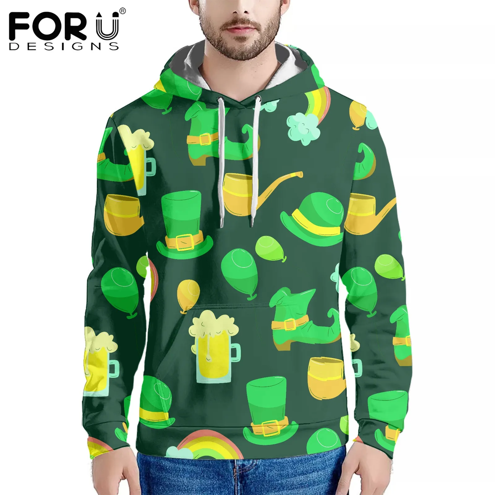 FORUDESIGNS/мужской тканевый свитшот с принтом ко Дню Святого Патрика, Зеленый Теплый стрейчевый топ с круглым вырезом для выступлений, Мужская т...
FORUDESIGNS/мужской тканевый свитшот с принтом ко Дню Святого Патрика, Зеленый Теплый стрейчевый топ с круглым вырезом для выступлений, Мужская т...