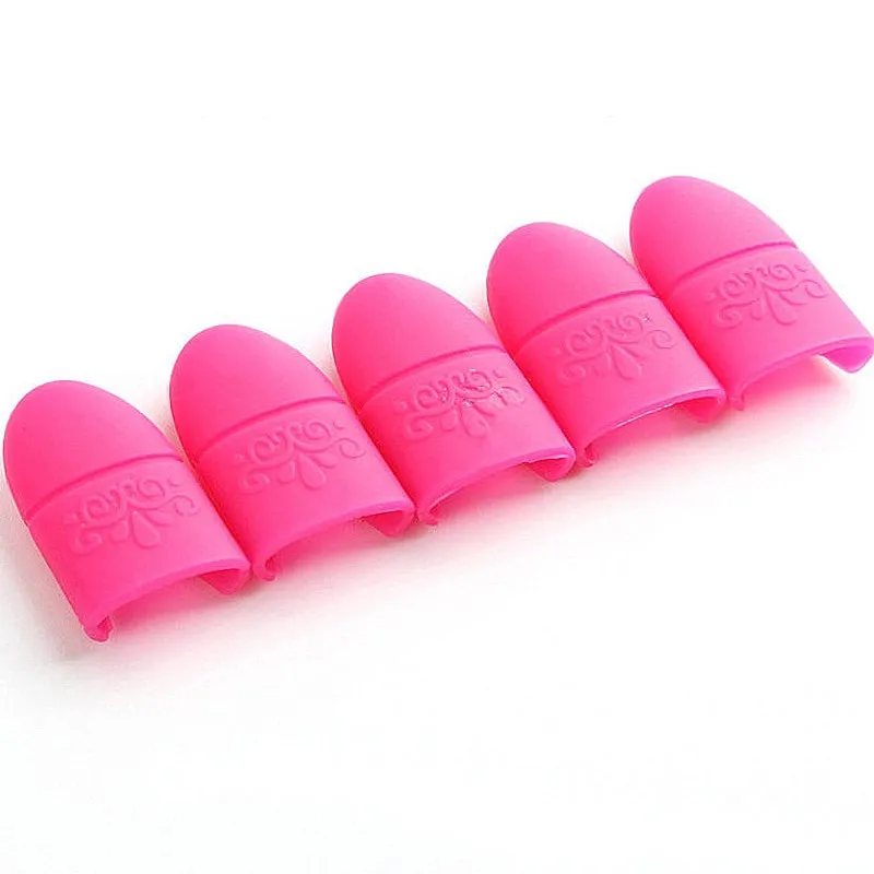 2021 New Nail Art Soak Off Cap Reusable Silicone UV Gel Polish Varnish Remover Clean Degreaser Clip Wraps Soaker Caps | Красота и