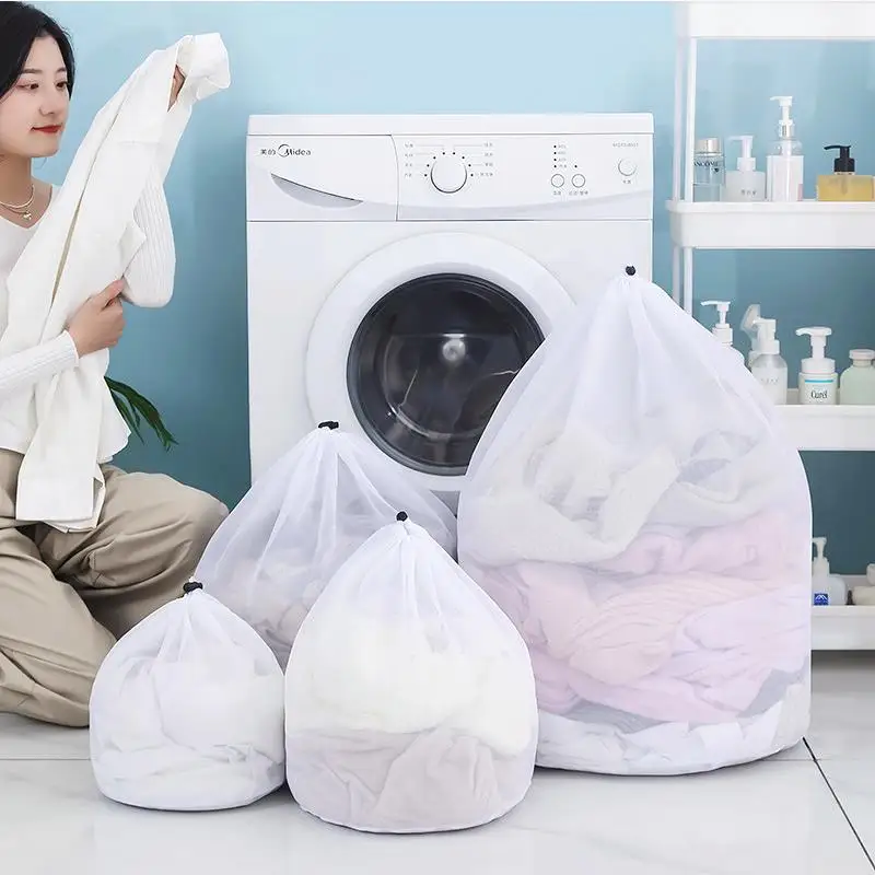 Washing Machine Dirty Laundry Bag Soft and Hard Clothes Wash Bags Household Polyester Mesh Laundry Basket Drawstring Washing Bag
Washing Machine Dirty Laundry Bag Soft and Hard Clothes Wash Bags Household Polyester Mesh Laundry Basket Drawstring Washing Bag