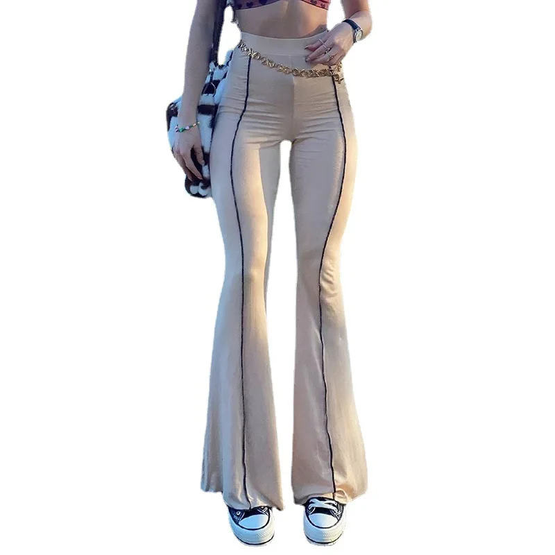 Casual Pants Dress 2021 Summer New Personality, Cultivate One's Morality Of Tall Waist Milk Silk Flares
Casual Pants Dress 2021 Summer New Personality, Cultivate One's Morality Of Tall Waist Milk Silk Flares