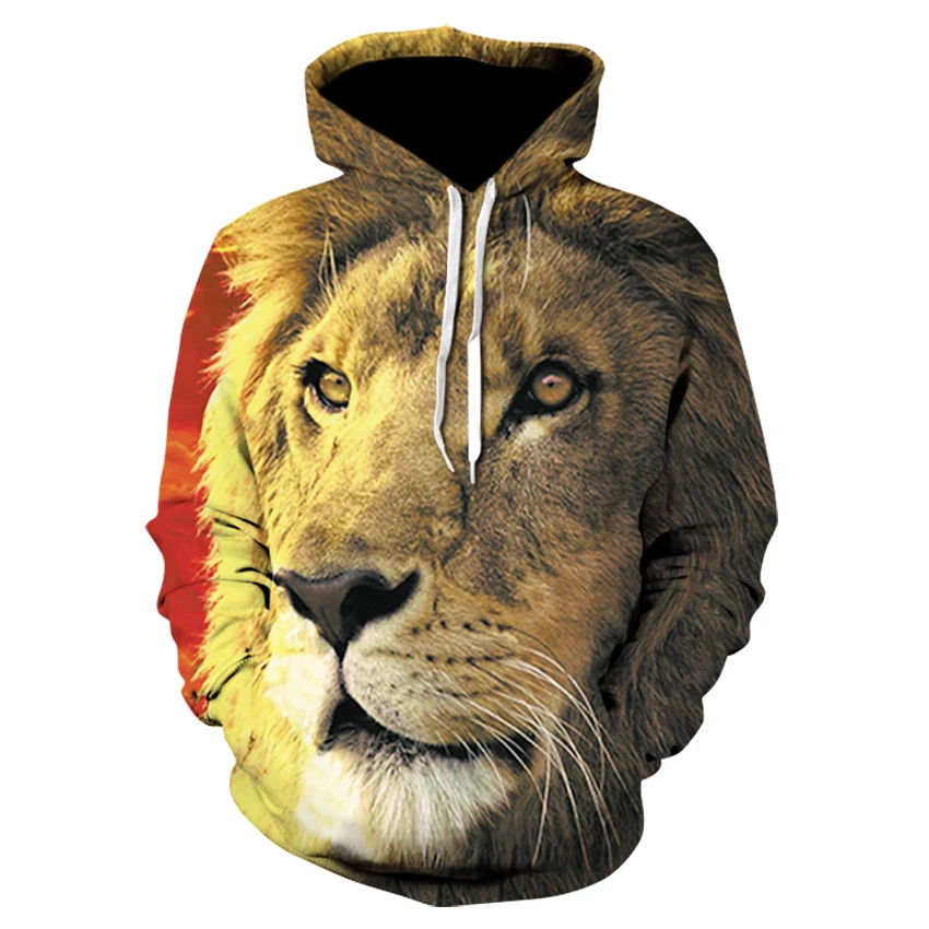 Harajuku Style Lion Head 3D Print Hoodie Men Trendy Animal Pattern All-Match Casual Sweatshirt Oversized Loose Hooded Pullover
Harajuku Style Lion Head 3D Print Hoodie Men Trendy Animal Pattern All-Match Casual Sweatshirt Oversized Loose Hooded Pullover