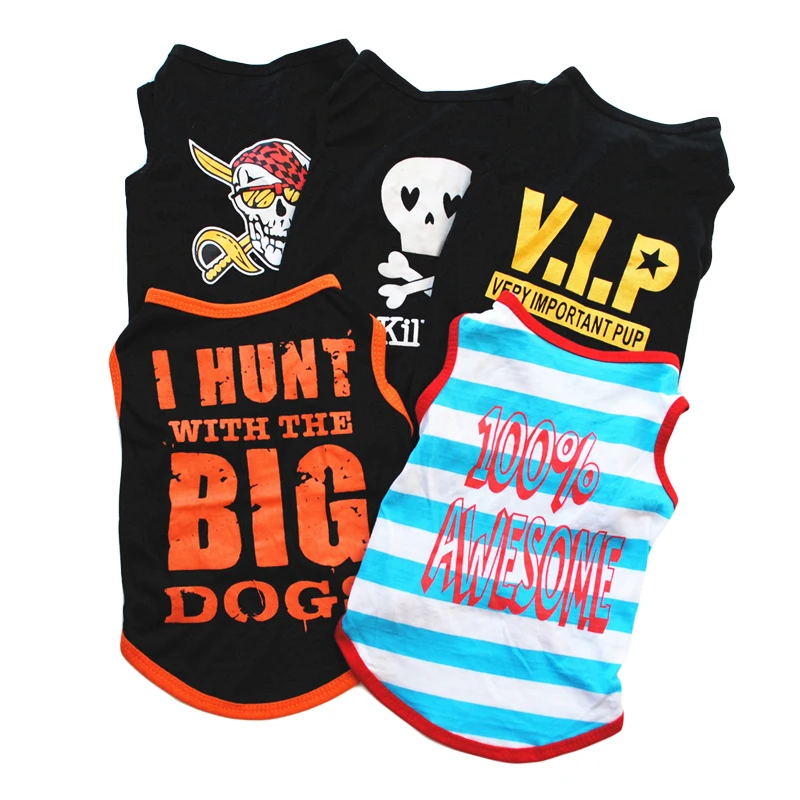 Cute Printed Summer Pets tshirt Puppy Dog Clothes Pet Cat Vest Cotton T Shirt Pug Apparel Costumes Dog Clothes for Small Dogs
Cute Printed Summer Pets tshirt Puppy Dog Clothes Pet Cat Vest Cotton T Shirt Pug Apparel Costumes Dog Clothes for Small Dogs