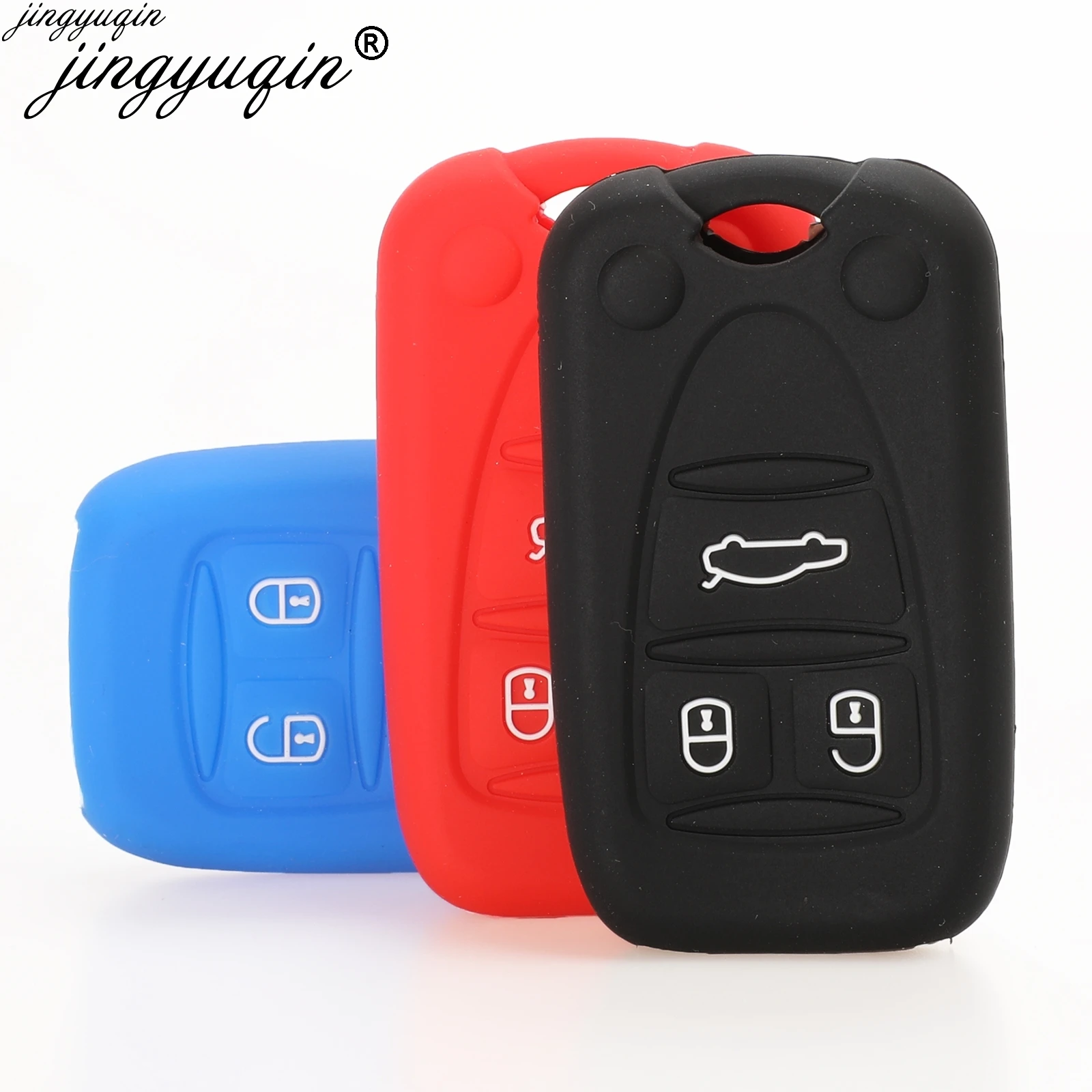 3 Buttons Silicone Car Key Cover Case for ALFA ROMEO Giulietta 156 159 A159 SPARE KEY Fob Bag Holder | Автомобили и мотоциклы
