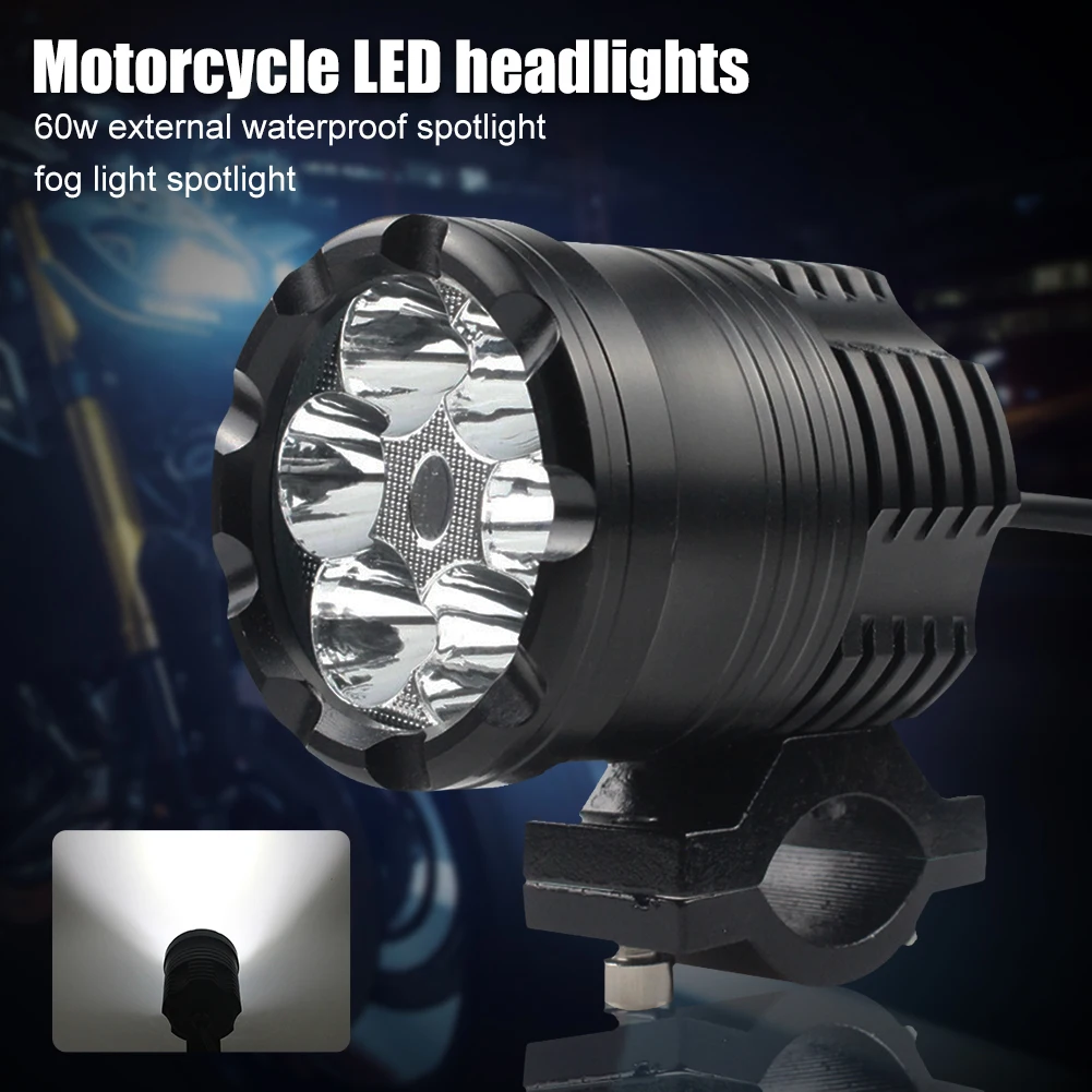 Motorcycle LED Headlight 12V-80V 60W LED Spotlight Auxiliary Fog Light Driving Lamp Waterproof 6000K White 3200LM Ultra Bright
Motorcycle LED Headlight 12V-80V 60W LED Spotlight Auxiliary Fog Light Driving Lamp Waterproof 6000K White 3200LM Ultra Bright