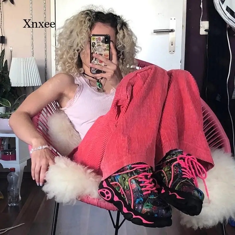 2021 осень/зима розовые вельветовые прямые брюки Капри полосатые свободные женские брюки с высокой талией повседневные женские брюки
2021 осень/зима розовые вельветовые прямые брюки Капри полосатые свободные женские брюки с высокой талией повседневные женские брюки