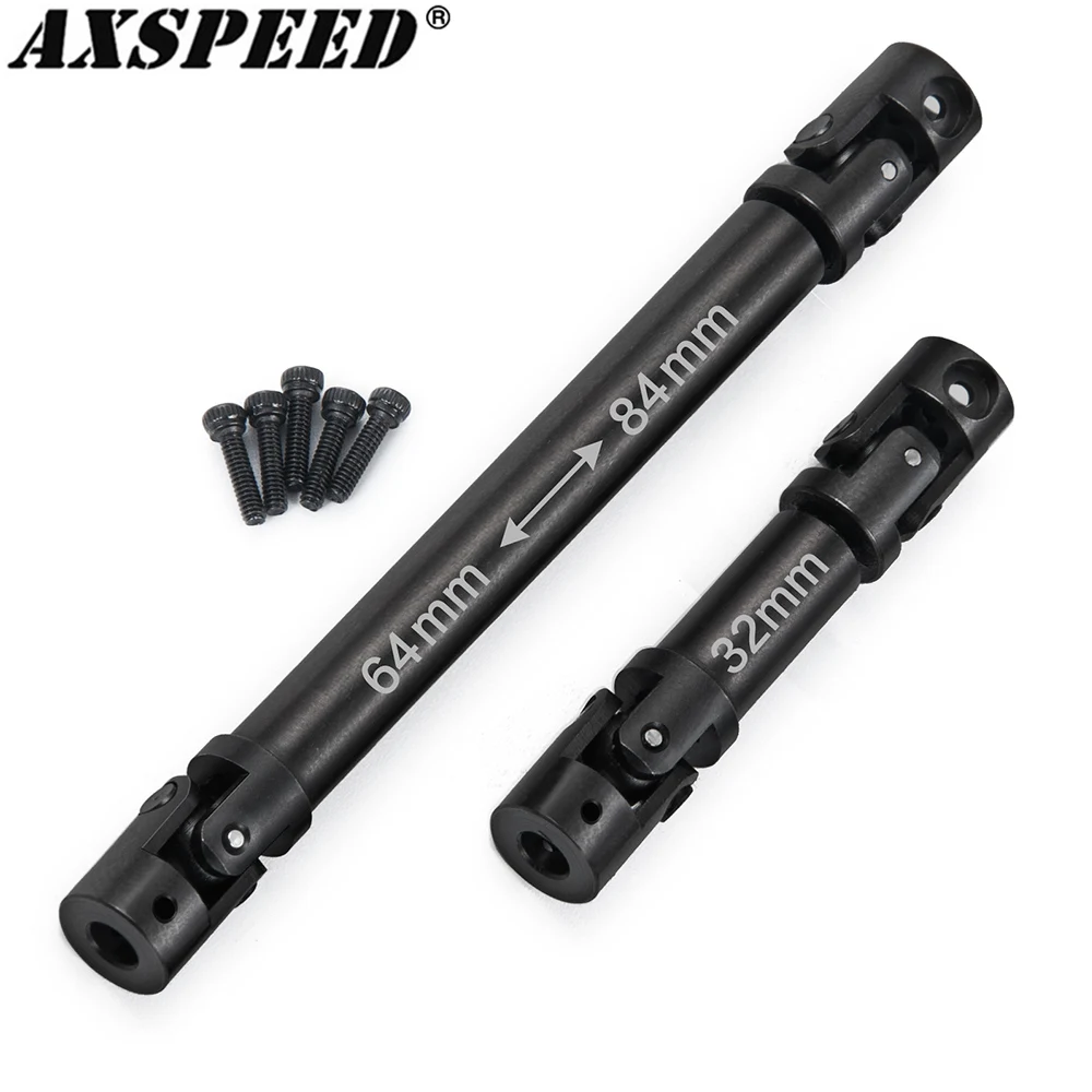 AXSPEED SCX24 Drive Shaft Steel Front Rear Center Drive Shaft 64+32mm for 1/24 Axial SCX24 AXI90081 RC Crawler Car Upgrade Parts
AXSPEED SCX24 Drive Shaft Steel Front Rear Center Drive Shaft 64+32mm for 1/24 Axial SCX24 AXI90081 RC Crawler Car Upgrade Parts