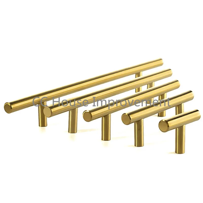 Gold Kitchen Door T Bar Straight Handle Knobs Cabinet Pull Diameter 10mm Stainless Steel Handles Furniture Handle
Gold Kitchen Door T Bar Straight Handle Knobs Cabinet Pull Diameter 10mm Stainless Steel Handles Furniture Handle