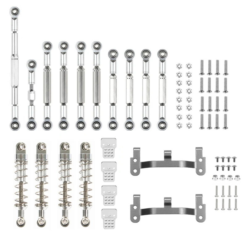 Metal Steering Link Rod Pull Rod Mounts Shock Absorbers Set for WPL C14 C24 C24-1 1/16 RC Car Upgrade Parts
Metal Steering Link Rod Pull Rod Mounts Shock Absorbers Set for WPL C14 C24 C24-1 1/16 RC Car Upgrade Parts