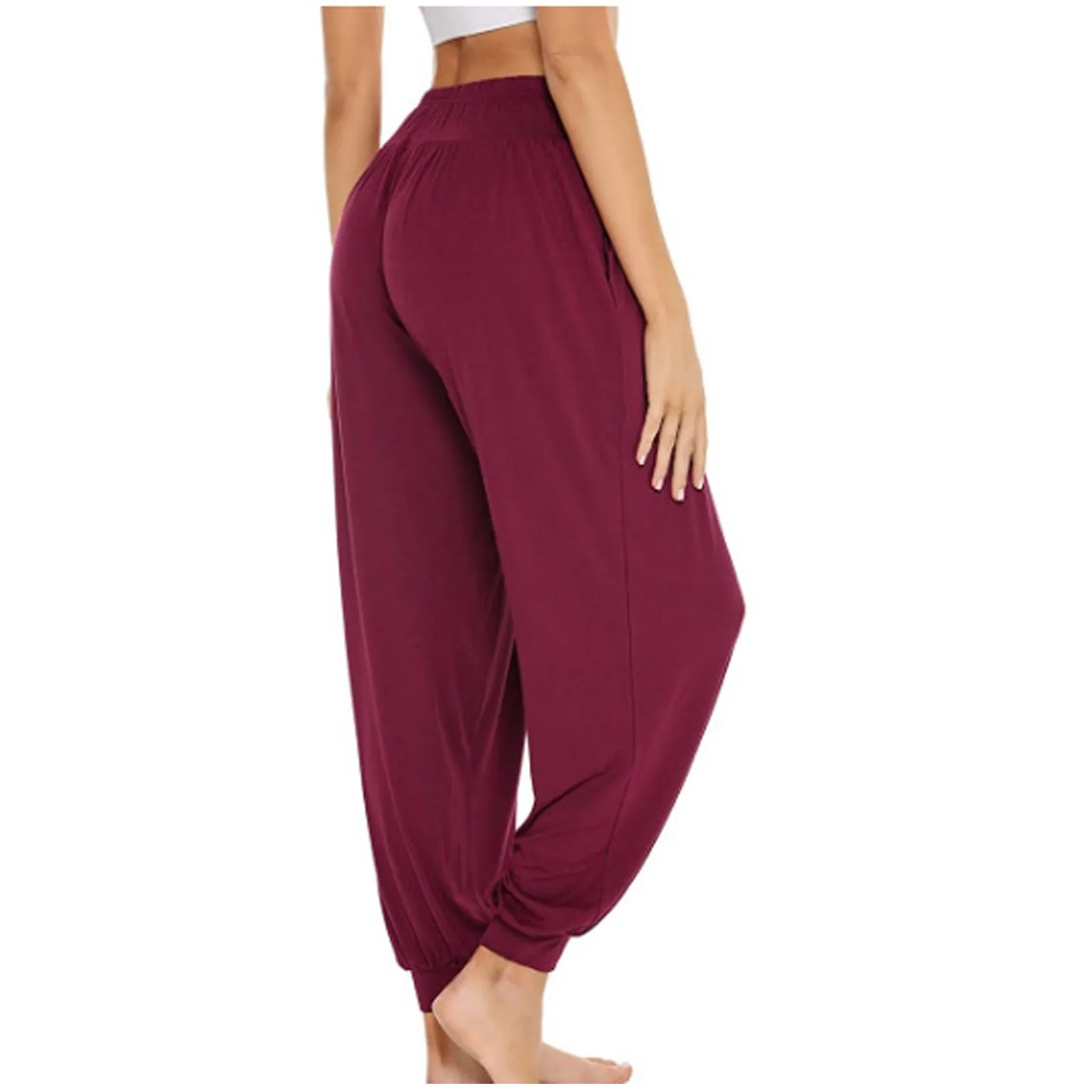 Women Seamless Yoga Pants Summer fashion Solid-Color Drawstring high waist hip elastic Casual Skin-friendly Wide leg pants 
Women Seamless Yoga Pants Summer fashion Solid-Color Drawstring high waist hip elastic Casual Skin-friendly Wide leg pants