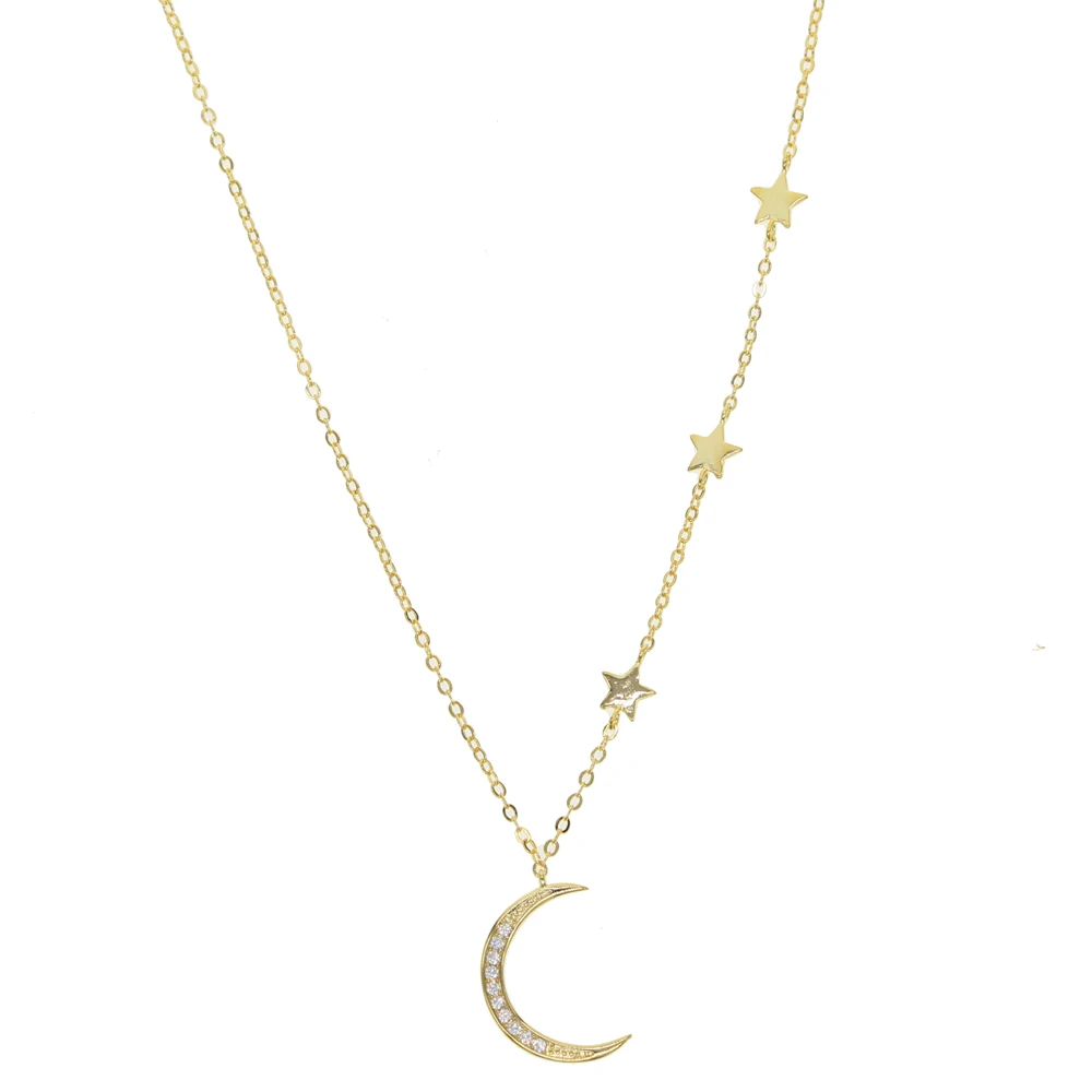 2019 New cz moon star charm necklace gold rose silver color choker double chain delicate sparking cz moon star pendant necklace
2019 New cz moon star charm necklace gold rose silver color choker double chain delicate sparking cz moon star pendant necklace
