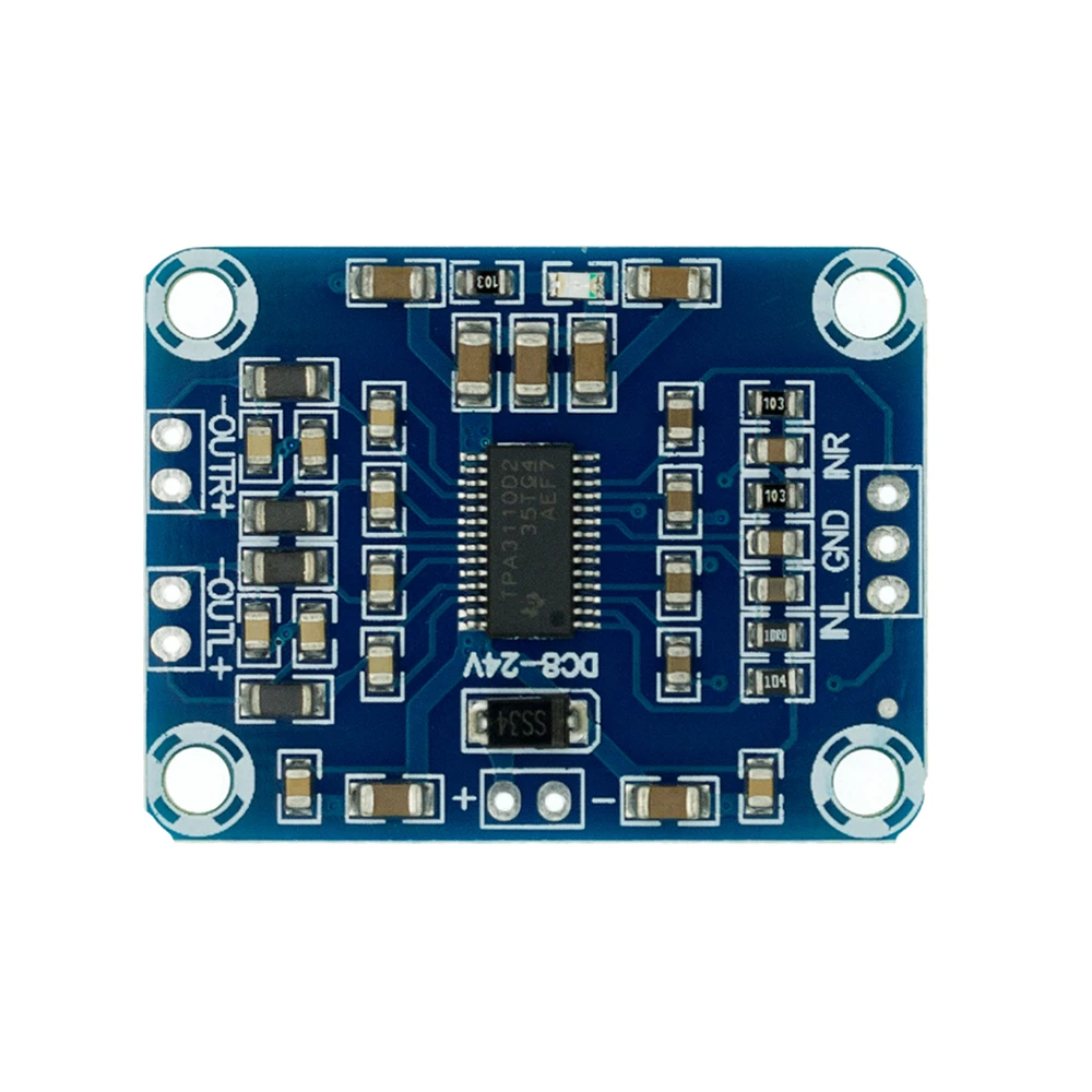 TPA3110 2X15W Digital Audio Stere Amplifier Board Module Mini Binaural AMP Controller 100dB DC 8-18V Max 3A
TPA3110 2X15W Digital Audio Stere Amplifier Board Module Mini Binaural AMP Controller 100dB DC 8-18V Max 3A