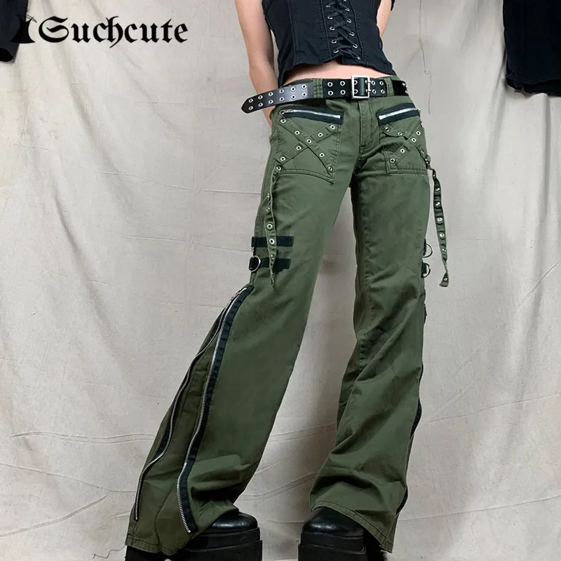 SUCHCUTE Fashion Women Jeans Eyelet Zipper Cool Girl Techwear Harajuku Stylish Casual Denim Trousers Vintage Straight Pants 2021
SUCHCUTE Fashion Women Jeans Eyelet Zipper Cool Girl Techwear Harajuku Stylish Casual Denim Trousers Vintage Straight Pants 2021