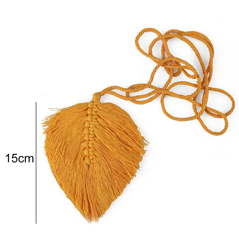 4 Colors Curtain Tie Hand-Woven Cotton Leaf Thread Ornaments Colored Leaf Cotton Rope Curtain Strap for Home Bedroom Curtain Tie
4 Colors Curtain Tie Hand-Woven Cotton Leaf Thread Ornaments Colored Leaf Cotton Rope Curtain Strap for Home Bedroom Curtain Tie