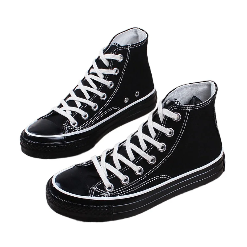 High-top canvas shoes women's spring 2021 new Korean version of casual Joker shoes flat student shoes all black sneakers
High-top canvas shoes women's spring 2021 new Korean version of casual Joker shoes flat student shoes all black sneakers