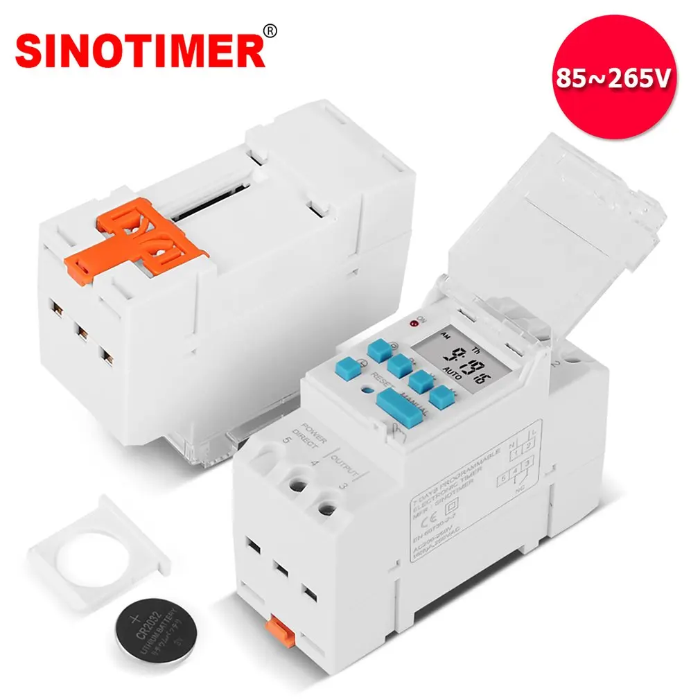 Digital Switch Timer Replaceable Battery Electronic Time Clock Relay DIN Rail 4 Pins Voltage Output 220V 110V 24V 12V 5V
Digital Switch Timer Replaceable Battery Electronic Time Clock Relay DIN Rail 4 Pins Voltage Output 220V 110V 24V 12V 5V