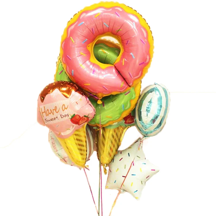 Pink Donut Foil Balloon Fruit Ice Cream Helium Balloon baby shower Birthday Party Decoration Kids Toy Sweet balloon supplies
Pink Donut Foil Balloon Fruit Ice Cream Helium Balloon baby shower Birthday Party Decoration Kids Toy Sweet balloon supplies