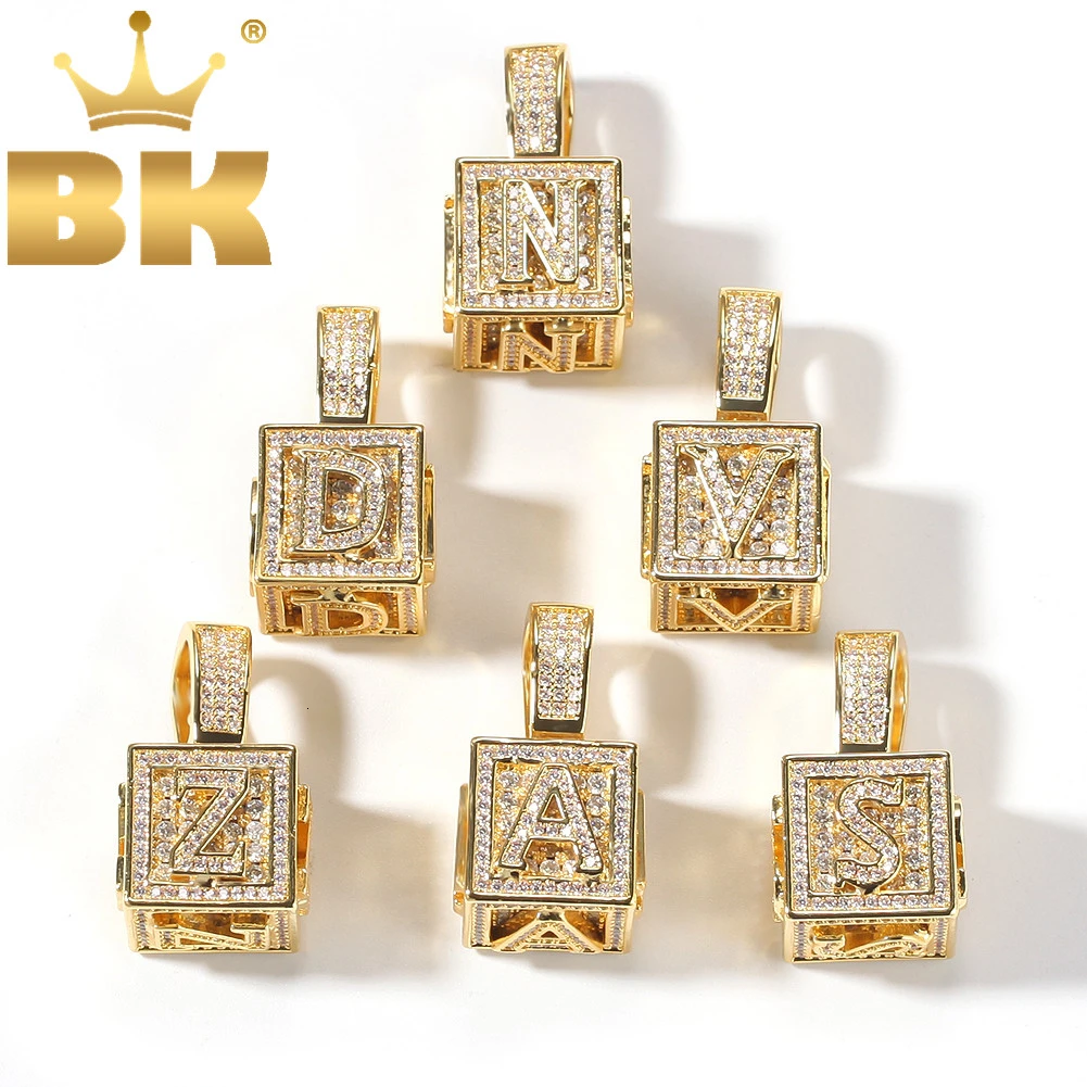 THE BLING KING Solid Square Block Letter Pendant Necklace English Initial Baby Letters Fashion Iced Out Cubic Zirconia Jewelry
THE BLING KING Solid Square Block Letter Pendant Necklace English Initial Baby Letters Fashion Iced Out Cubic Zirconia Jewelry