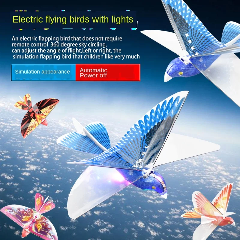 Explosive Electric Flying Bird Hand Throwing Plane 360 Degree Hovering Flight Fluttering Bird Simulation Children's Toy
Explosive Electric Flying Bird Hand Throwing Plane 360 Degree Hovering Flight Fluttering Bird Simulation Children's Toy
