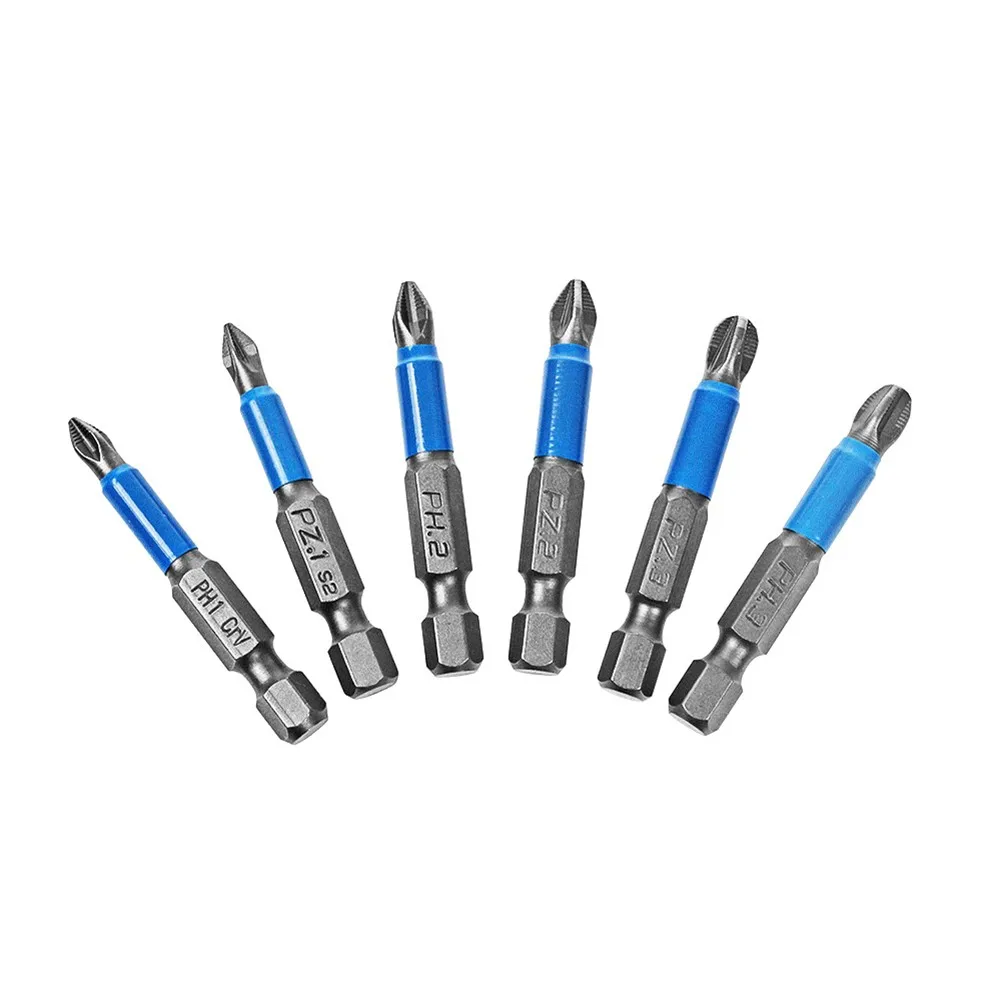 6Pcs Non-slip Screwdriver Bit Set Electric Impact 50mm PH1/PH2/PH3/PZ1/PZ2/PZ3 Magnetic Anti Slip High Snap High Hardness Tool
6Pcs Non-slip Screwdriver Bit Set Electric Impact 50mm PH1/PH2/PH3/PZ1/PZ2/PZ3 Magnetic Anti Slip High Snap High Hardness Tool