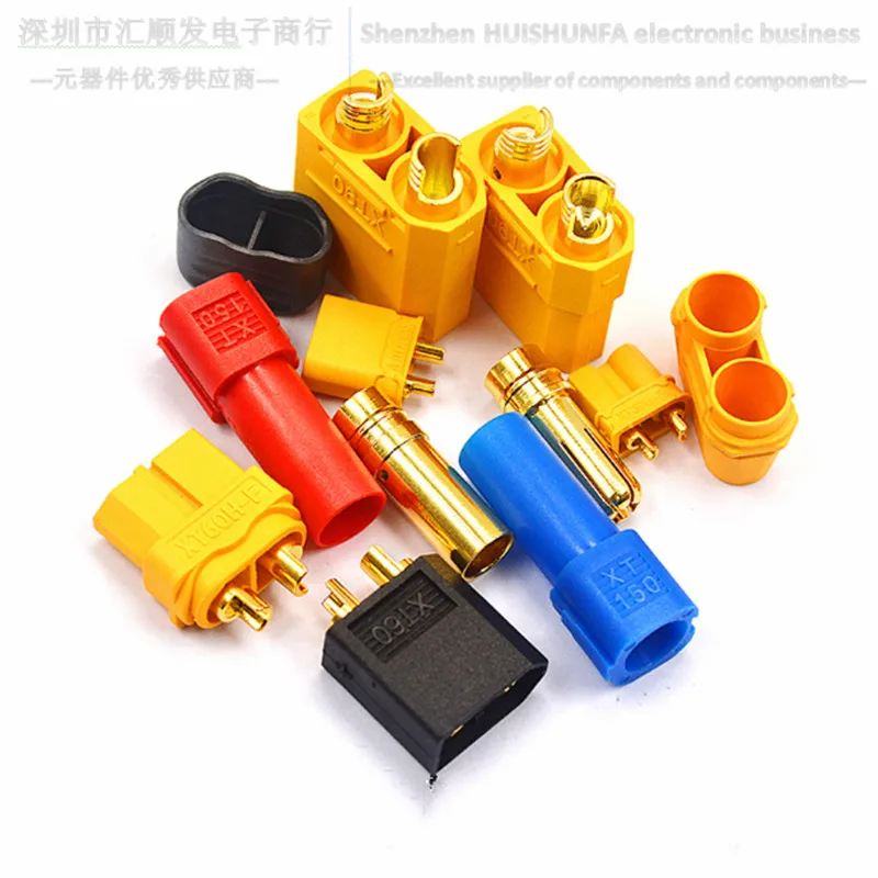 XT60PW 30DU 90 150 male head female head test connector gold-plated banana plug model aircraft electrical adjustment
XT60PW 30DU 90 150 male head female head test connector gold-plated banana plug model aircraft electrical adjustment