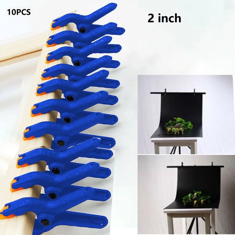 10pcs 2in Spring Clamps Woodworking Tools Plastic Nylon Grip Cramps Jaw Opening Hand Tool Parts Photography Type A Plastic Clip
10pcs 2in Spring Clamps Woodworking Tools Plastic Nylon Grip Cramps Jaw Opening Hand Tool Parts Photography Type A Plastic Clip
