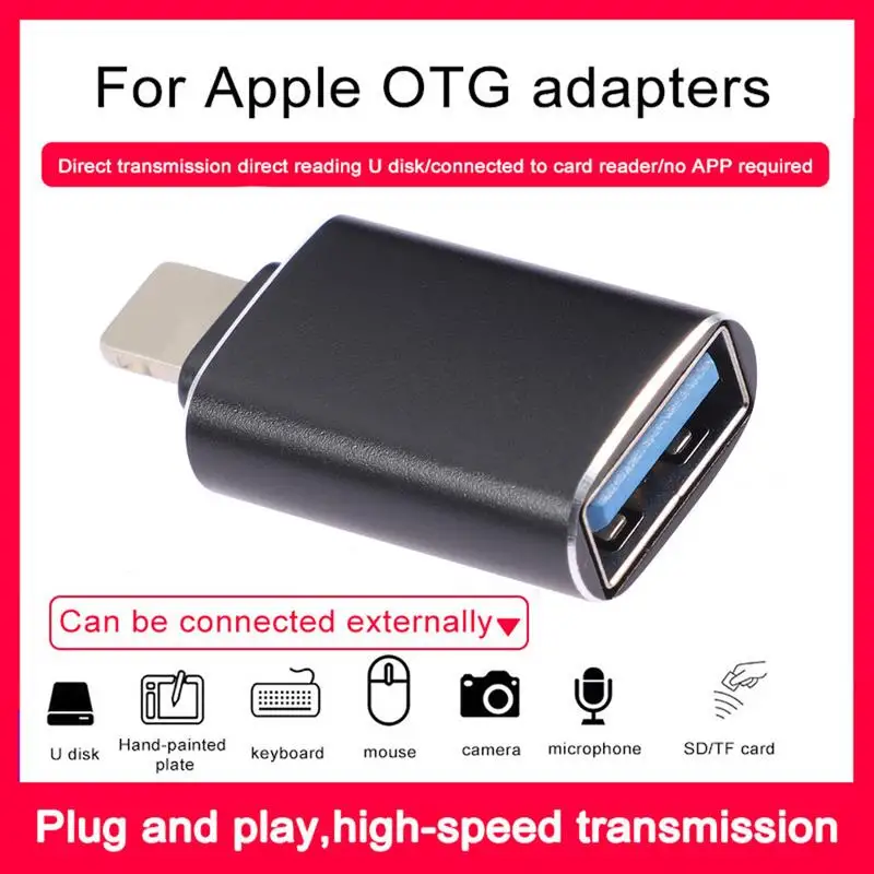 OTG Adapter USB 3.0 Connector Data Portable OTG Converter for iPhone U Disk Adapter Mouse Keyboard Converter
OTG Adapter USB 3.0 Connector Data Portable OTG Converter for iPhone U Disk Adapter Mouse Keyboard Converter