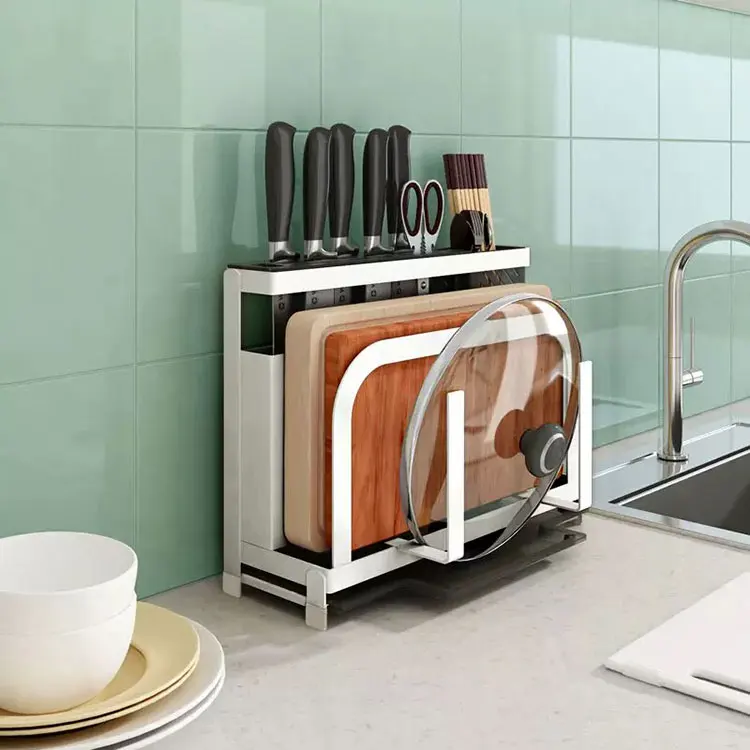 Kitchen supplies, tool storage rack, multi-function, cutting board, chopsticks, cage knife, knife holder, rack
Kitchen supplies, tool storage rack, multi-function, cutting board, chopsticks, cage knife, knife holder, rack