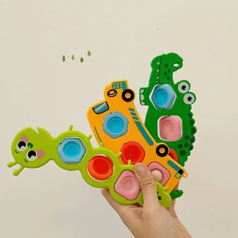 Montessori Educational Kawaii Cartoon Animal Car Dimple Fidget Toys Rattles Antistress Stress Reliever Sensory Toys Baby Gifts
Montessori Educational Kawaii Cartoon Animal Car Dimple Fidget Toys Rattles Antistress Stress Reliever Sensory Toys Baby Gifts