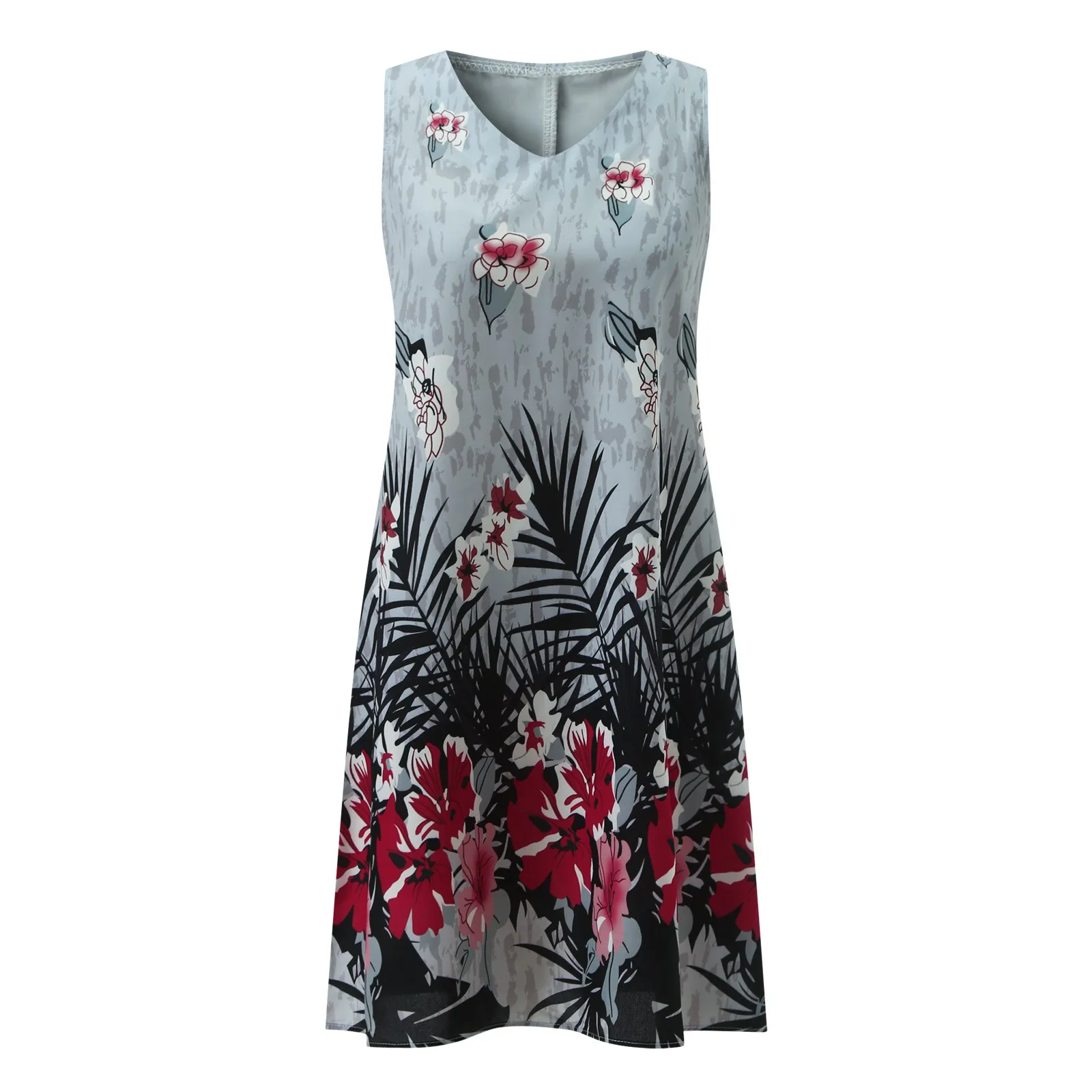 Summer Vintage Floral Print Midi Dress Women's Fashion Casual Loose Pleated Sleeveless A-line Dress Hawaiian Style Vestidos
Summer Vintage Floral Print Midi Dress Women's Fashion Casual Loose Pleated Sleeveless A-line Dress Hawaiian Style Vestidos