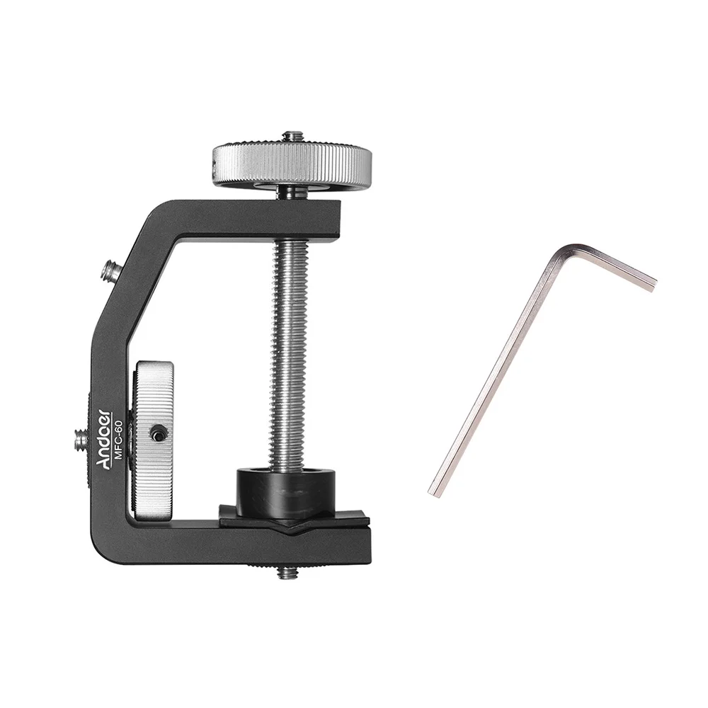 Andoer MFC-60 Heavy Duty Photography Desk Tree Clamp for Canon Nikon DSLR Camera Multifunctional C-shaped Clamp Window Clamp
Andoer MFC-60 Heavy Duty Photography Desk Tree Clamp for Canon Nikon DSLR Camera Multifunctional C-shaped Clamp Window Clamp