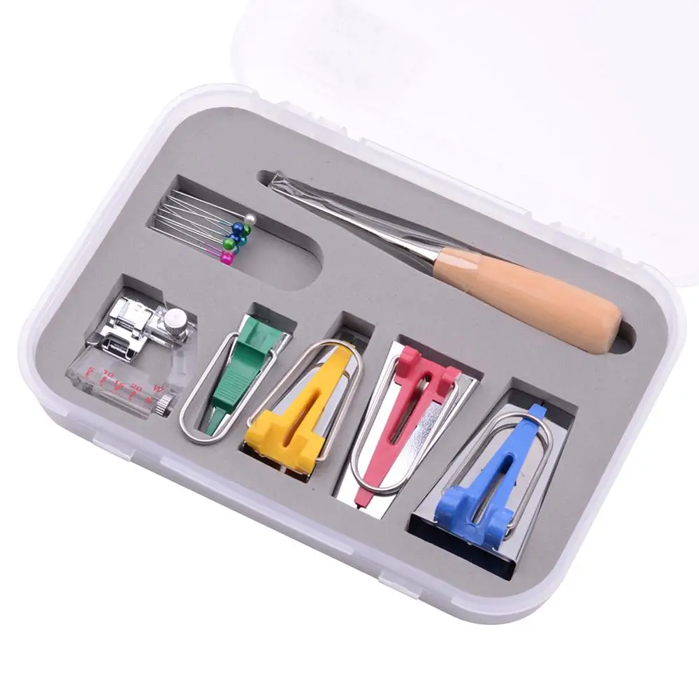 Multifunction Sewing Bias Tape Maker Set DIY Patchwork Quilting Tool Household Machine Binding Sewing Supplies Accessories
Multifunction Sewing Bias Tape Maker Set DIY Patchwork Quilting Tool Household Machine Binding Sewing Supplies Accessories