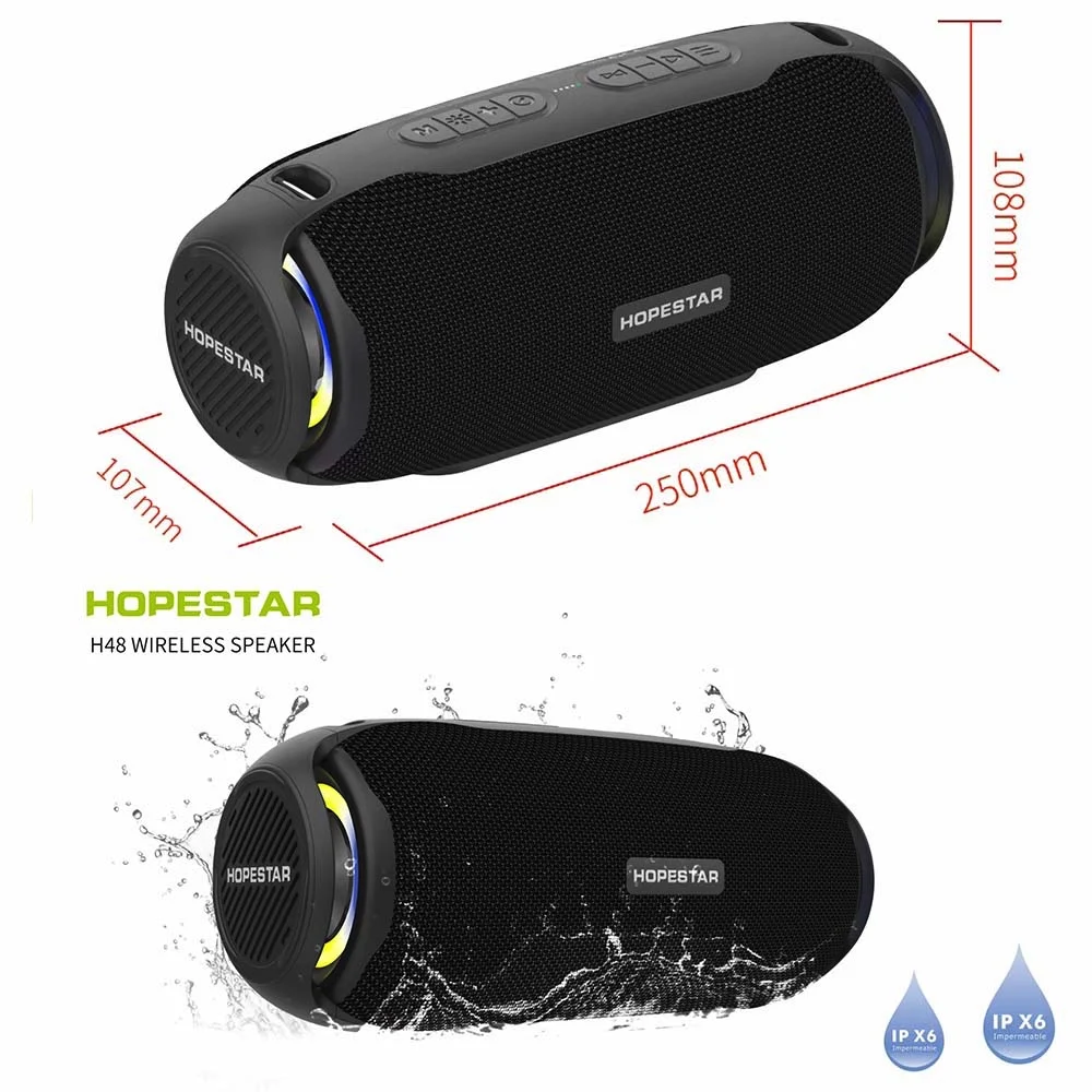 Bluetooth-Колонка HOPESTAR H48 портативная мощная уличная Водонепроницаемая музыкальная система TWS стерео сабвуфер колонка с радио
Bluetooth-Колонка HOPESTAR H48 портативная мощная уличная Водонепроницаемая музыкальная система TWS стерео сабвуфер колонка с радио